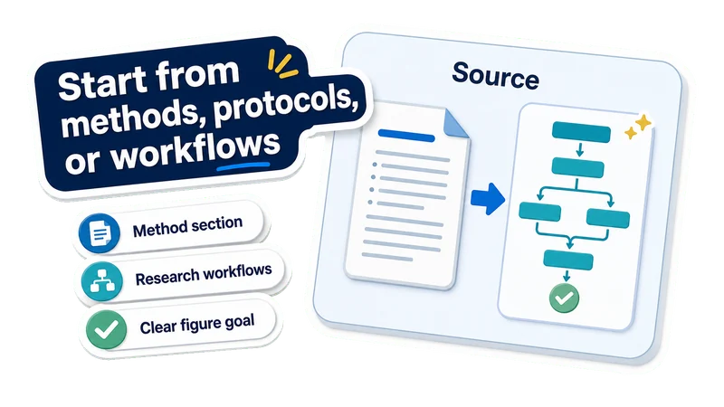 Start from methods, protocols, or workflows